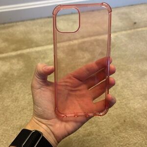Clear Pink Phone Case